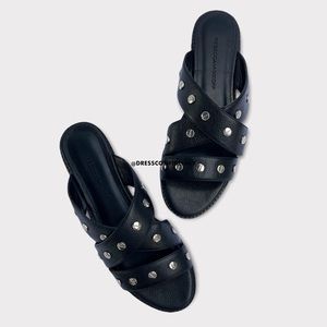 NEW REBECCA MINKOFF Susie Studded Leather Sandals